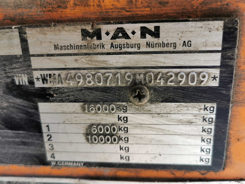 Truk vakum MAN 16.170 vacuum truck: gambar 20