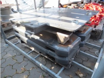 CLAAS 4x 400kg Xerion Gewichte mit Grundplatte - Counterweight