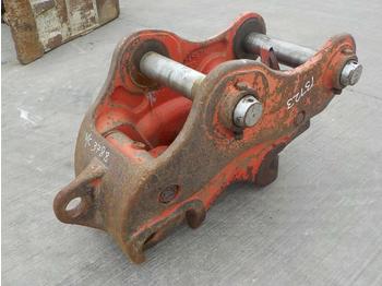  2013 Miller Hydraulic Double Lock QH 80mm Pin to suit 20 Ton Excavator - Ember