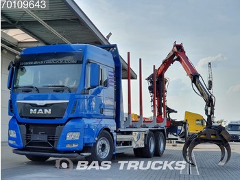 MAN TGX 33.480 XLX 6X4 Intarder Euro 6 German-Truck Palfinger Epsilon M20Z - Trailer kehutanan