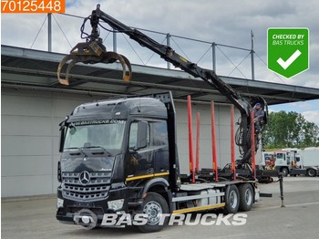 Mercedes-Benz Arocs 2651 L 6X4 German-Truck Retarder Euro 6 Hiab F140ZT 95 - Trailer kehutanan