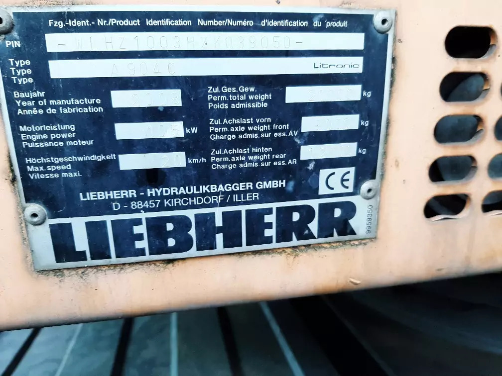 Ekskavator roda 2007 Liebherr A 904 C Litronic: gambar 15