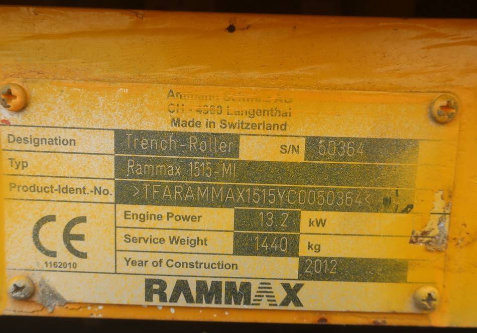 Pemadat Ammann Rammax 1515 Trench 85cm Compactor Roller: gambar 10