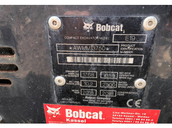 Ekskavator mini Bobcat E 19: gambar 3