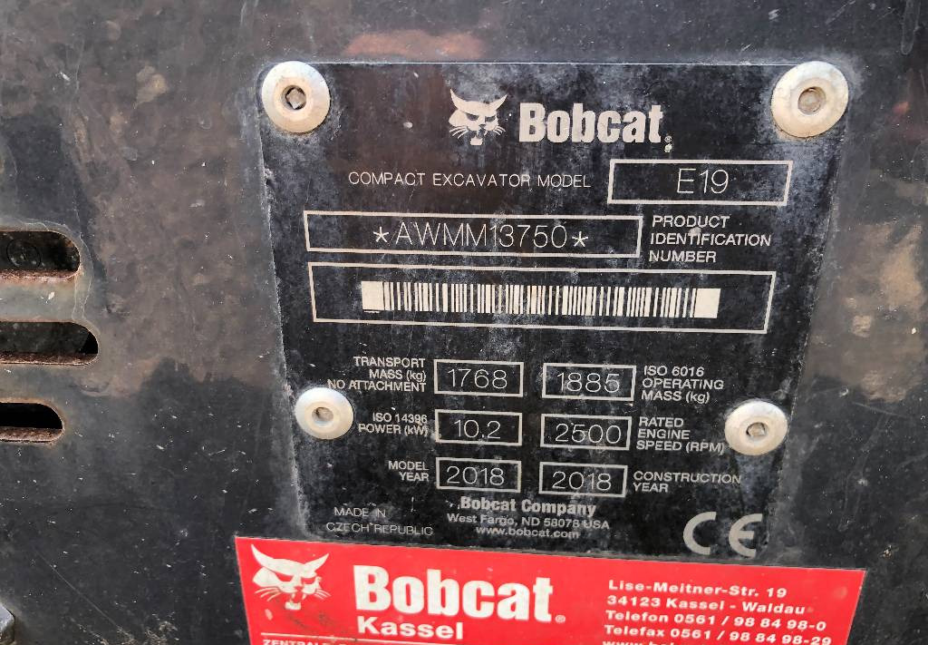 Ekskavator mini Bobcat E 19: gambar 3