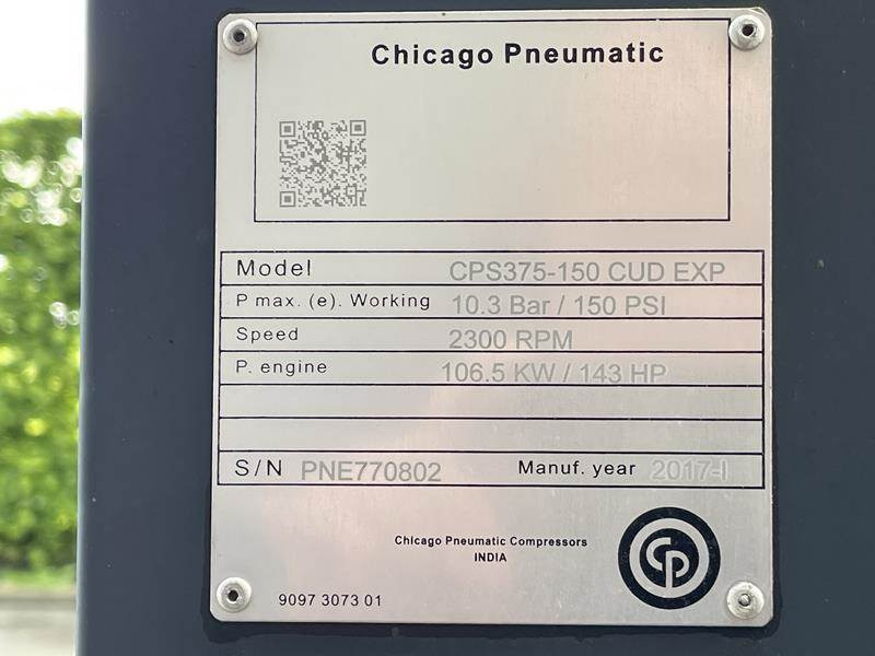 Kompresor udara Chicago Pneumatic CPS 375 - 150: gambar 9