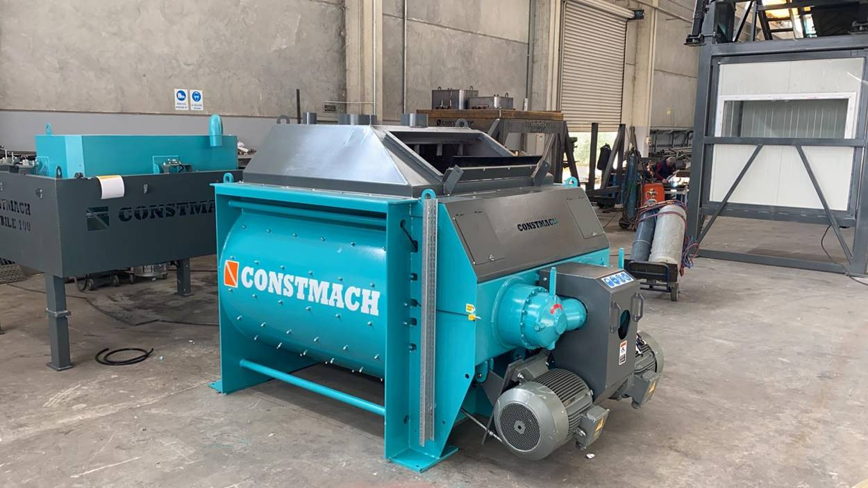 Leasing Constmach Paddle Mixer ( Twin Shaft Concrete Mixer ) Constmach Paddle Mixer ( Twin Shaft Concrete Mixer ): gambar 1