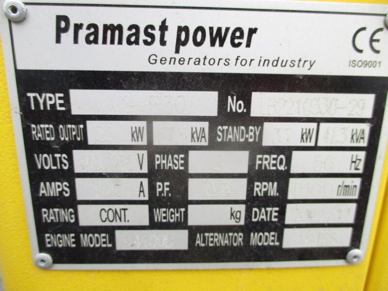 Genset baru Diversen Pramast VG-R30 , 41.3 KVA , New Diesel generator, 3 Phase: gambar 15