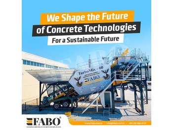 Pabrik beton baru FABO BEST CONCRETE PLANT EVER MADE TURBOMIX-60 READY ON STOCK NOW: gambar 1