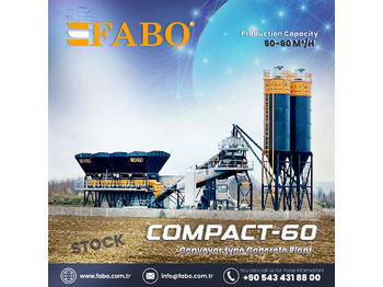 Pabrik beton baru FABO COMPACT-60 CONCRETE PLANT | CONVEYOR TYPE: gambar 1