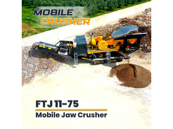 Tanaman penghancur mobil baru FABO FTJ 11-75 MOBILE JAW CRUSHER 150-300 TPH | AVAILABLE IN STOCK: gambar 1