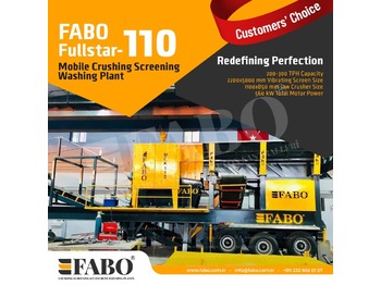 Tanaman penghancur baru FABO FULLSTAR 110Crushing, Washing And Screening  Plant: gambar 1