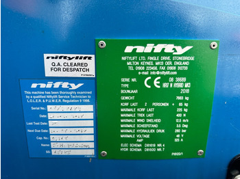 Platform pengangkat Niftylift hr17 N Hybrid: gambar 3