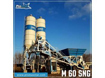 PROMAXSTAR Mobile Concrete Batching Plant PROMAX M60-SNG(60m³/h) - Pabrik beton