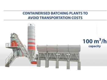 SEMIX SEMIX Compact Concrete Batching Plant 100 m³/h Containerised - Pabrik beton