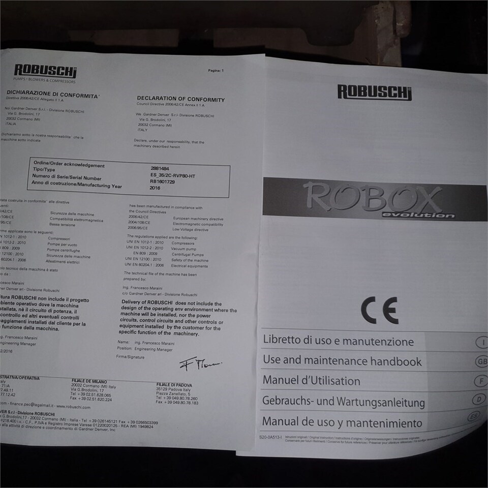Kompresor udara Robuschi Robox Evolution: gambar 7