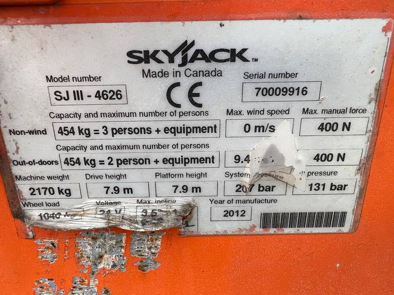 Scissor lifts Skyjack SJ4626 elektro 10m (1659): gambar 11