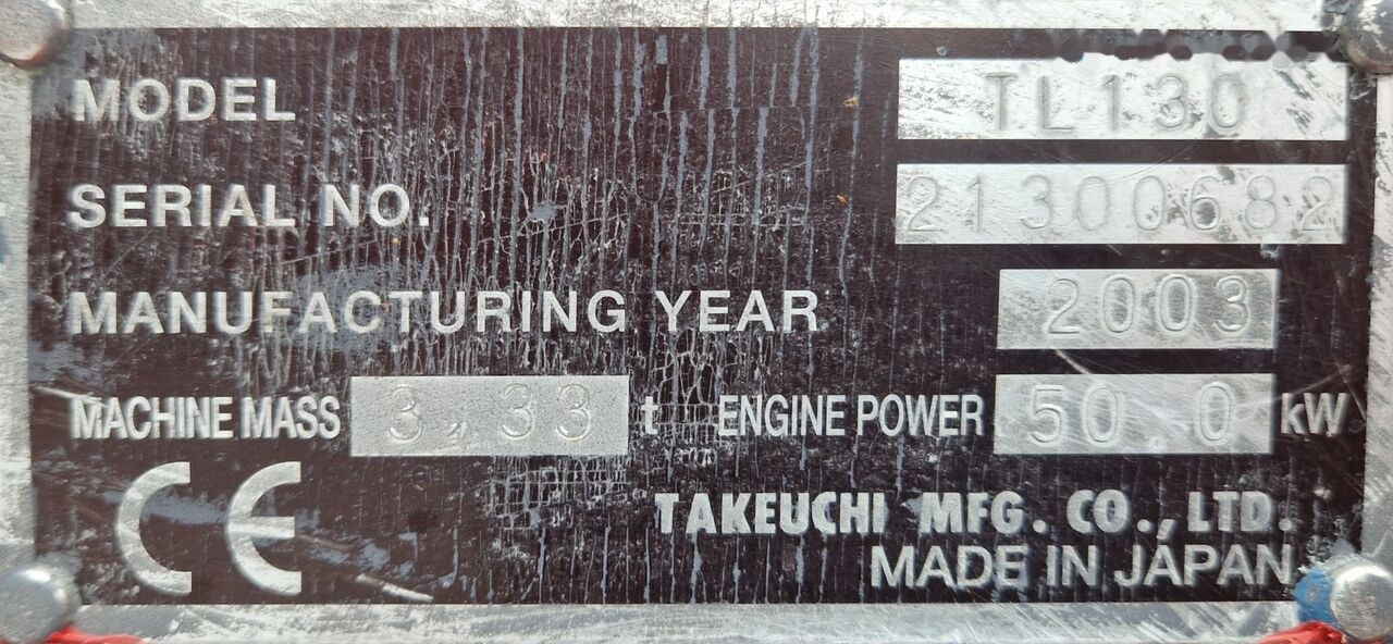 Track loader yang ringkas Takeuchi TL130: gambar 10