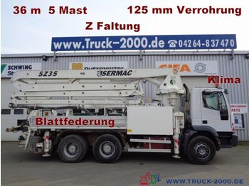 Iveco 380E38 6x4 Sermac 36m Betonpumpe 5Mast Z-Faltung - Truk pompa beton