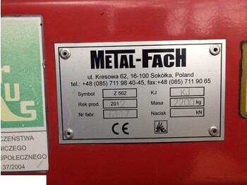  Prasa Sipma Metal Fach 2012 rok Z562 - Baler bulat