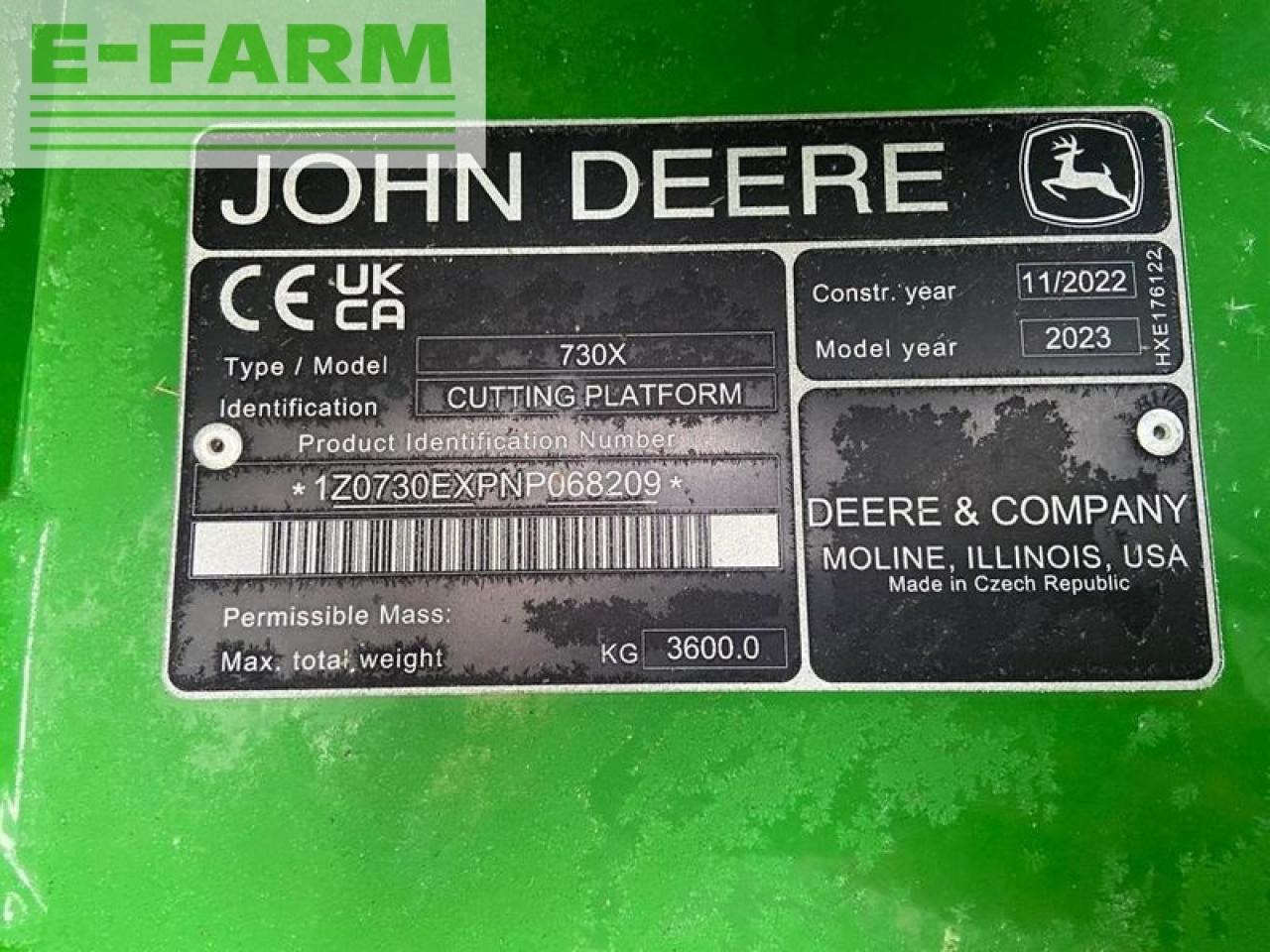 Pemanen gabungan John Deere t660 my23 prod 30: gambar 23