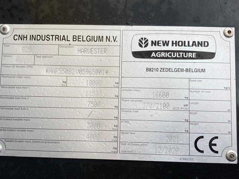 Pemanen hijauan baru New Holland FR 550: gambar 18
