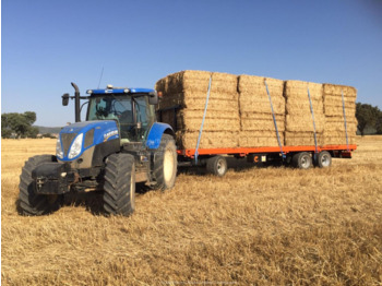 Rinoagro REMOLQUE PLATAFORMA AGRICOLA PARA PAQUETES O PALETS 24000KG PL-100 - Trailer platform pertanian