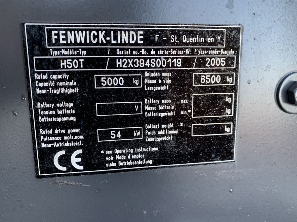 Forklift LPG Linde H50T: gambar 4