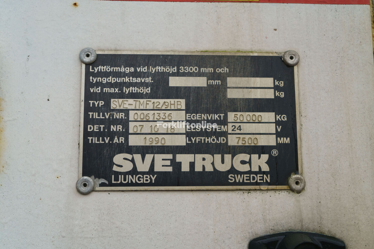 Penumpuk jangkauan untuk pengangkutan kontainer Svetruck TMF 12/9 HB / 1 OWNER / ELME SPREADER / WOOD LOG ARM: gambar 28