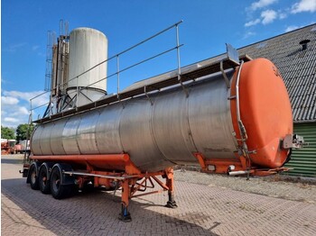 Semi-trailer tangki Burg Chemical - INOX - RVS - 31 m3 - 3 Comp.: gambar 4