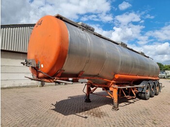Semi-trailer tangki Burg Chemical - INOX - RVS - 31 m3 - 3 Comp.: gambar 2