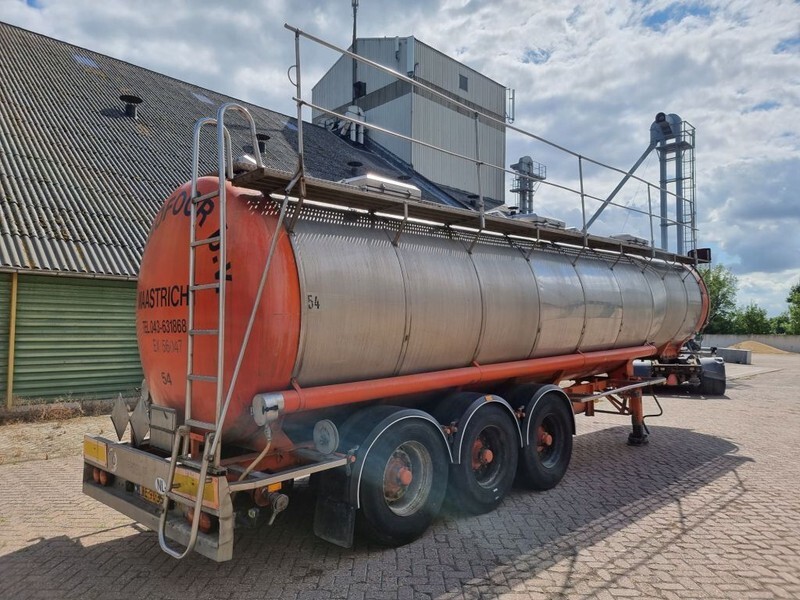 Semi-trailer tangki Burg Chemical - INOX - RVS - 31 m3 - 3 Comp.: gambar 6