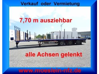 Doll 3 Achs Teleauflieger, ausziehbar 21,40 m, gelenk  - Semi-trailer