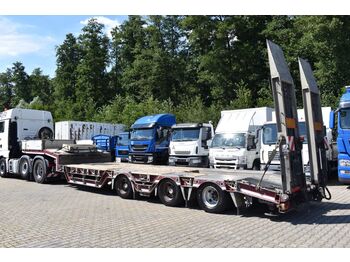 Semi-trailer low bed Humbaur HTS 30/3-Achs-Radmulden,Nachlaufgelenkt,48t: gambar 1