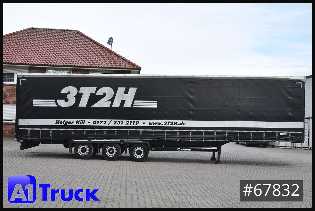 Semi-trailer dengan terpal samping KRONE SD, Tautliner Mega, VDI 2700, Liftachse: gambar 11