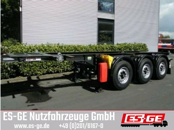 Semi-trailer pengangkut mobil Krone 3-Achs-Containerchassis 20 ft: gambar 1