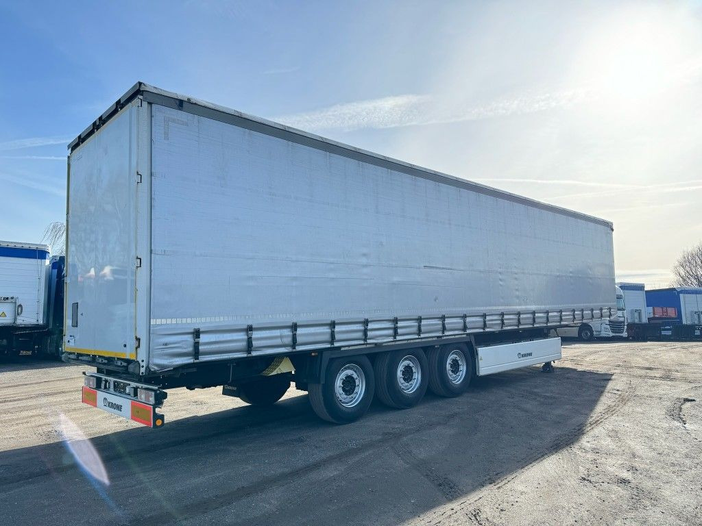 Semi-trailer dengan terpal samping Krone  SD*Standard*Edscha*Palettenkasten*Liftachse*: gambar 7