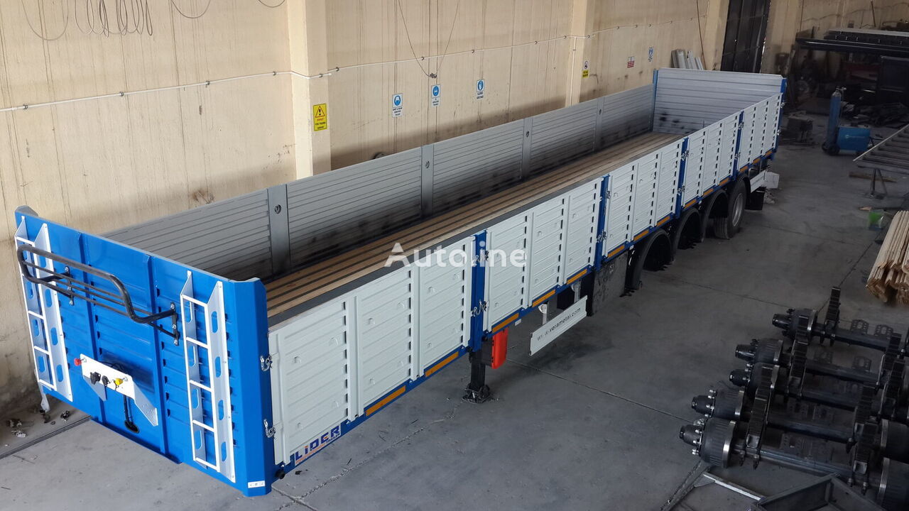 Semi-trailer flatbed baru LIDER 2023 Model NEW trailer Manufacturer Company READY: gambar 12