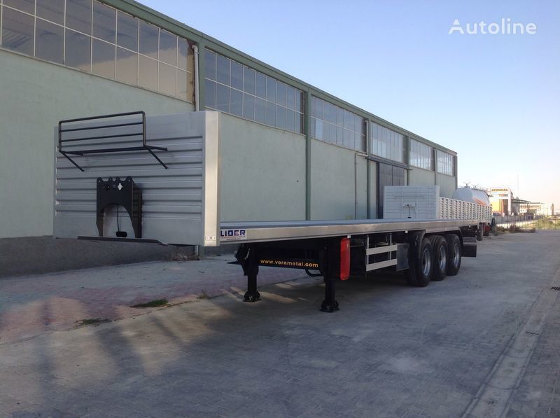 Semi-trailer flatbed baru LIDER 2023 Model NEW trailer Manufacturer Company READY: gambar 5