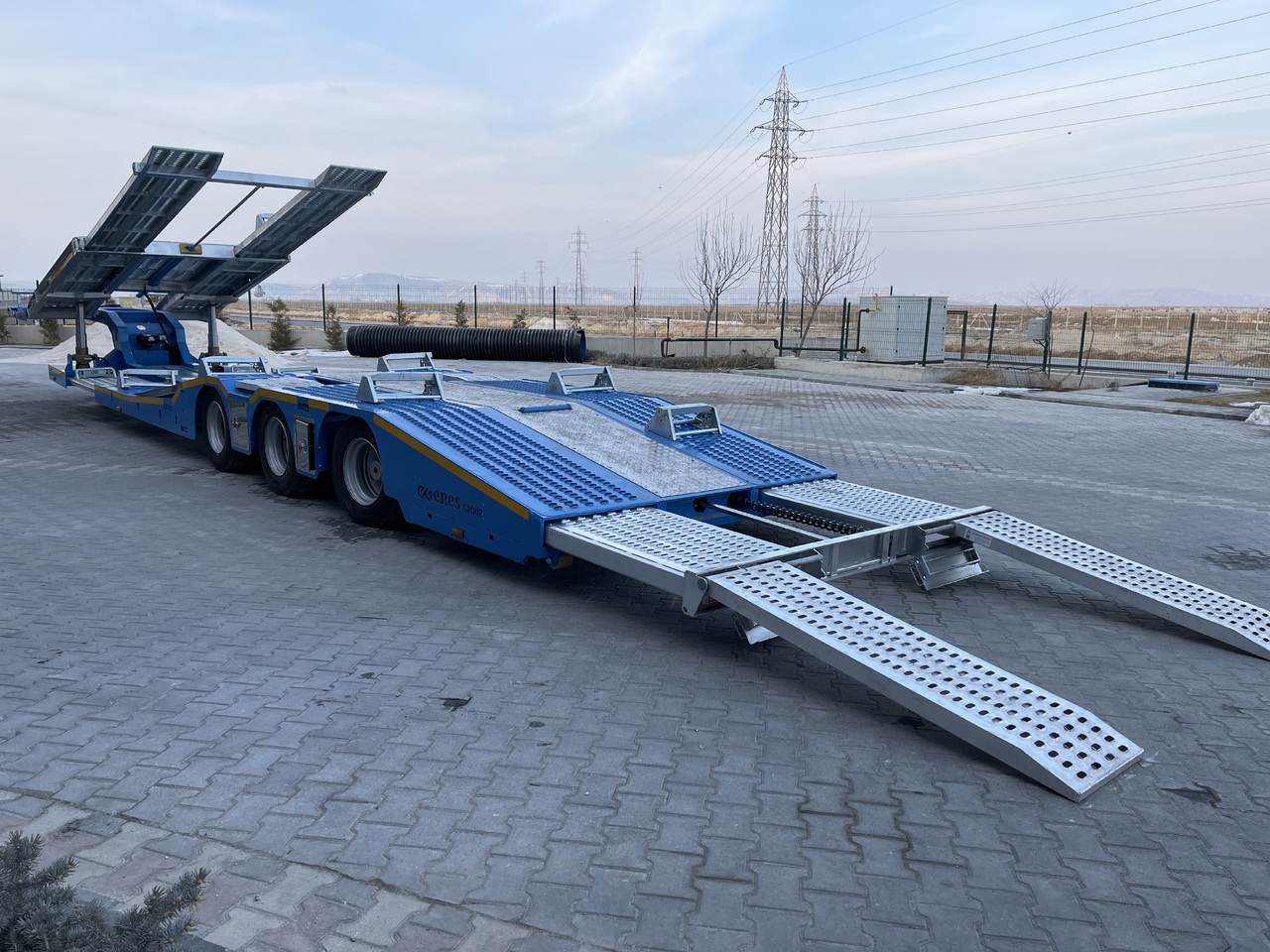 Semi-trailer autotransporter untuk pengangkutan mesin berat baru LIDER 2024 NEW UNUSED READY IN FACTORY STOCK: gambar 13