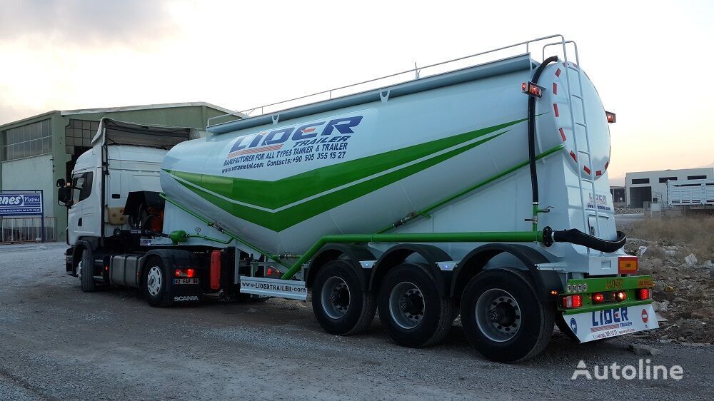 Semi-trailer tangki untuk pengangkutan semen baru LIDER 2024 YEAR NEW BULK CEMENT manufacturer co.: gambar 18