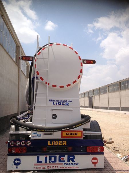 Semi-trailer tangki untuk pengangkutan semen baru LIDER 2024 YEAR NEW BULK CEMENT manufacturer co.: gambar 6
