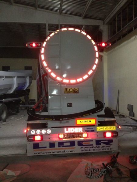 Semi-trailer tangki untuk pengangkutan semen baru LIDER 2024 YEAR NEW BULK CEMENT manufacturer co.: gambar 16