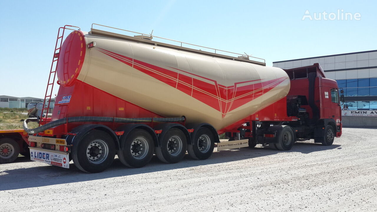 Semi-trailer tangki untuk pengangkutan semen baru LIDER 2024 YEAR NEW BULK CEMENT manufacturer co.: gambar 2