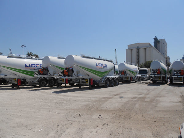Semi-trailer tangki untuk pengangkutan semen baru LIDER 2024 YEAR NEW BULK CEMENT manufacturer co.: gambar 8