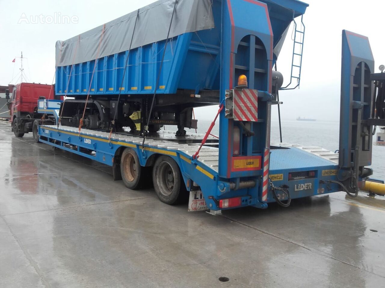 Semi-trailer low bed baru LIDER 2024 model new from MANUFACTURER COMPANY Ready in stock: gambar 13