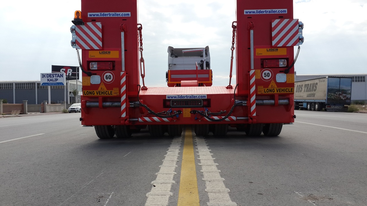 Semi-trailer low bed baru LIDER 2024 model new from MANUFACTURER COMPANY Ready in stock: gambar 17