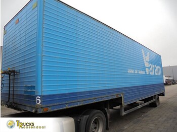 Semi-trailer kotak tertutup Latre + 1 axle (stuur) + SEMI DIEPLADER: gambar 1