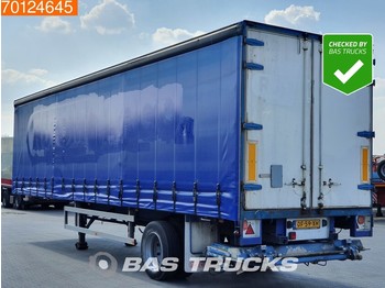 Semi-trailer dengan terpal samping Netam-Fruehauf City Laadklep Hardhouten vloer Steering axle: gambar 1