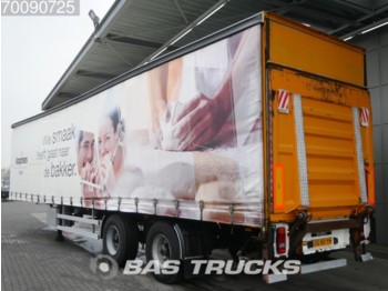 DRACO Lenkachse Ladebordwand Hartholz-Bodem TXA230 - Semi-trailer dengan terpal samping